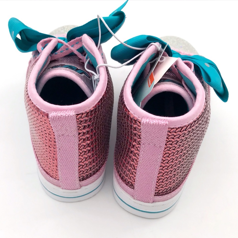 NWT! Nickelodeon JoJo Silva Sequin High Top Shoes 12 - Picture 4 of 4